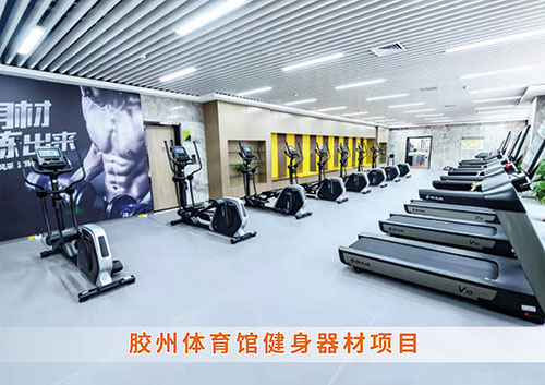 ​威客电竞为胶州体育馆打造的健身房